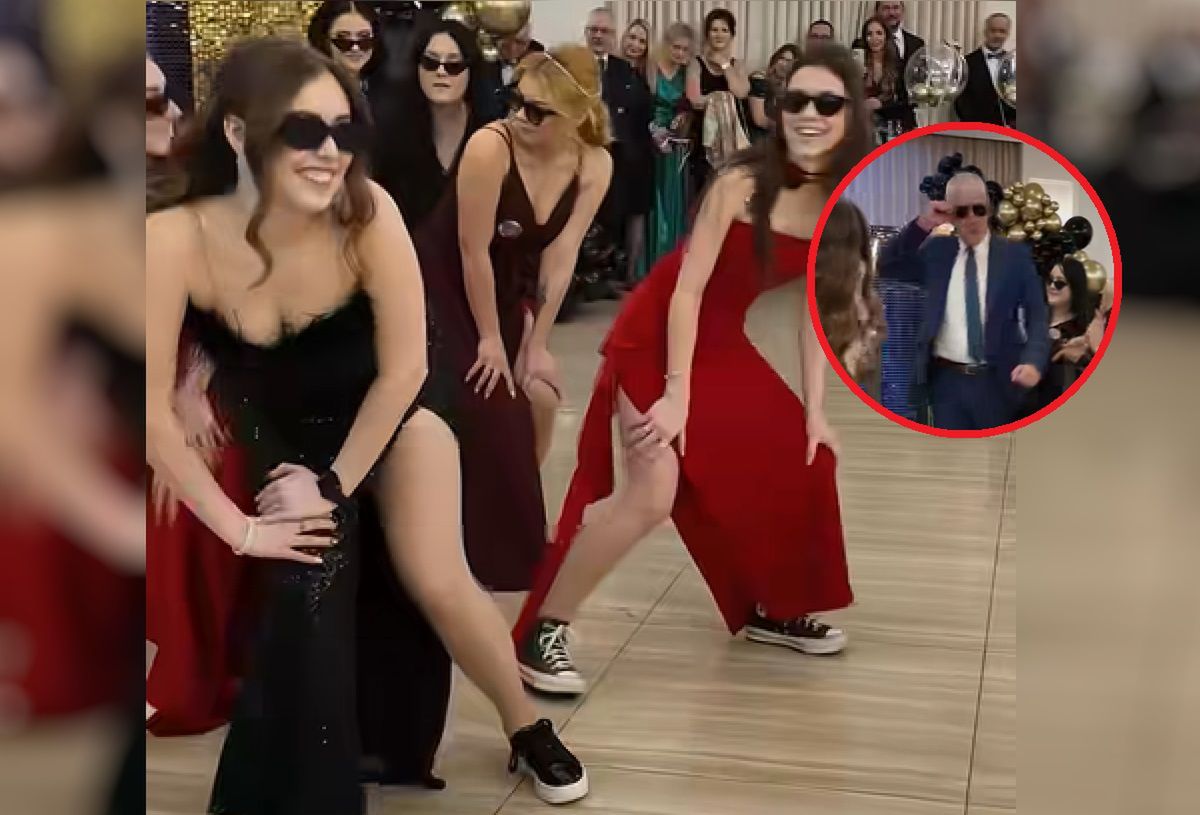 Kocie ruchy pana dyrektora. Na tej studniówce skradł całe show!