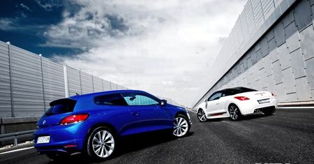 Volkswagen Scirocco 1,4 TSI 160 KM Shark vs Peugeot RCZ 1,6 THP 200 KM - starcie charakterów [test autokult.pl]