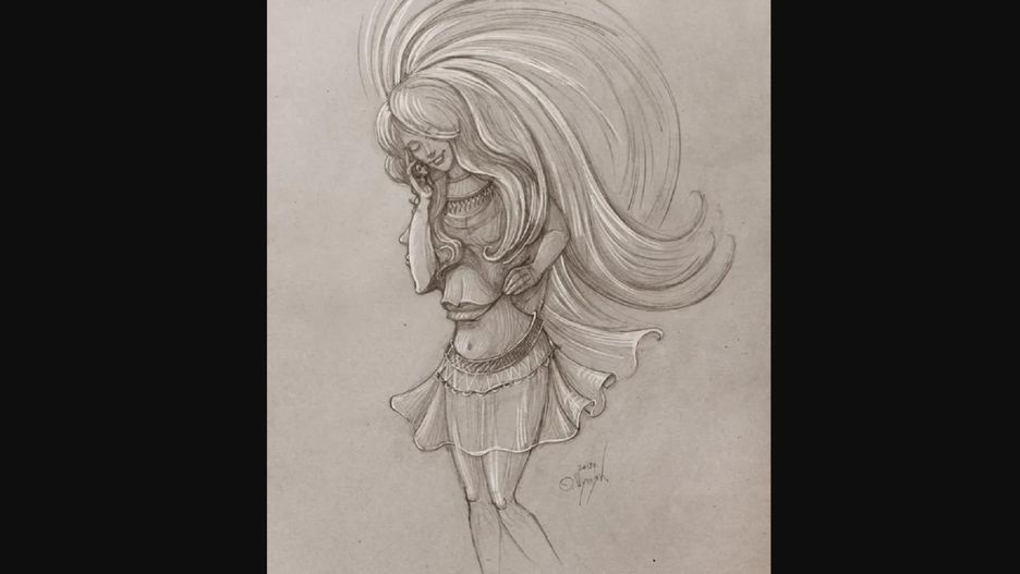 Ilustracja skrywa cztery kobiety. Test na spostrzegawczość nie należy do łatwych