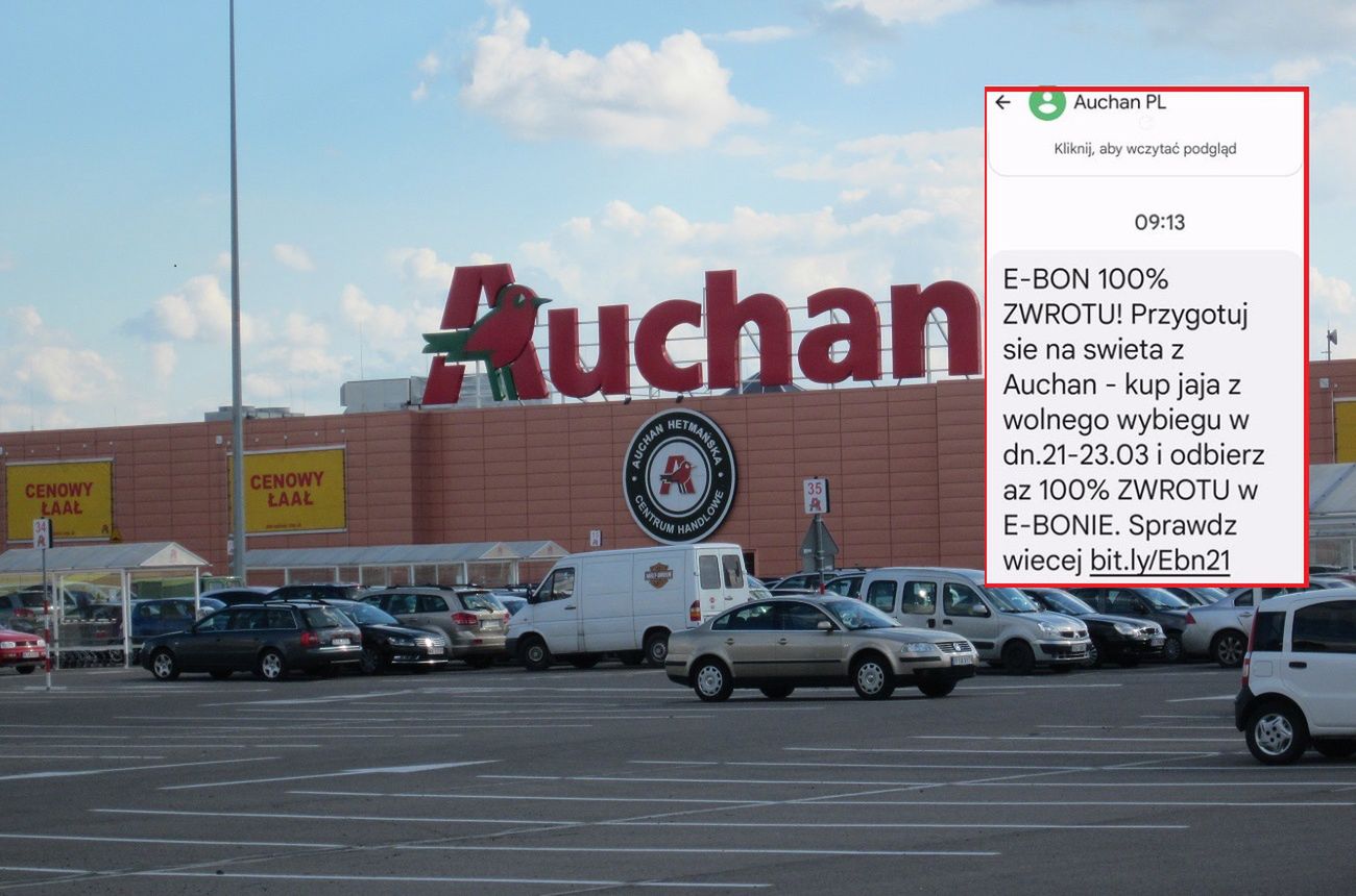 Klienci dostają SMS-a. Auchan przygotował promocję