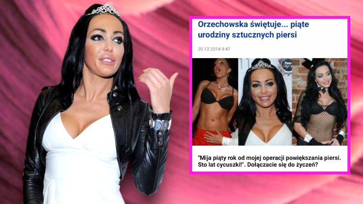 10 lat temu piersi Orzechowskiej obchodziły "urodziny"