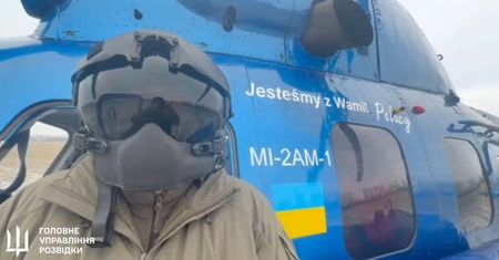 Ukraińcy pokazali śmigłowiec. Napis na kabinie mówi wszystko
