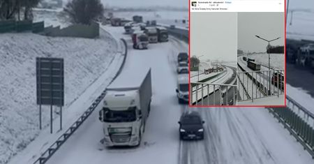Armagedon na A4. Wystarczyło trochę śniegu