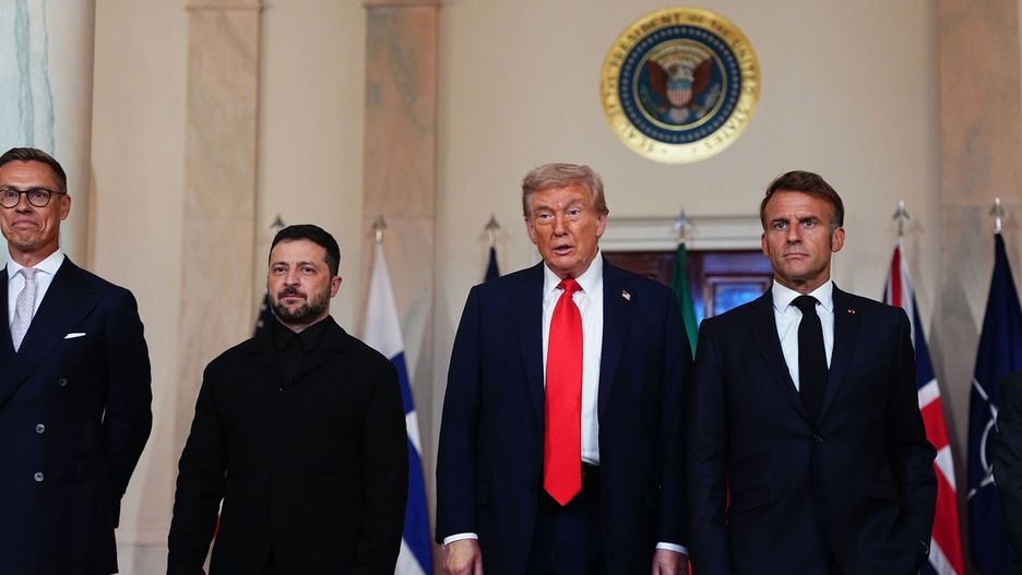 Stubb, Zełenski, Trump, Macron