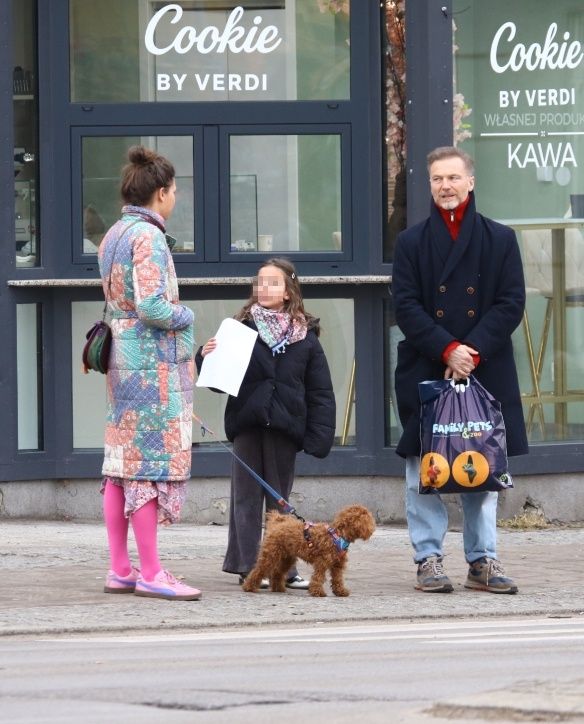 Krystian Wieczorek podczas rodzinnego wypadu na miasto
