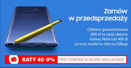 Przedsprzedaż Samsunga Galaxy Note 9 w Media Expert