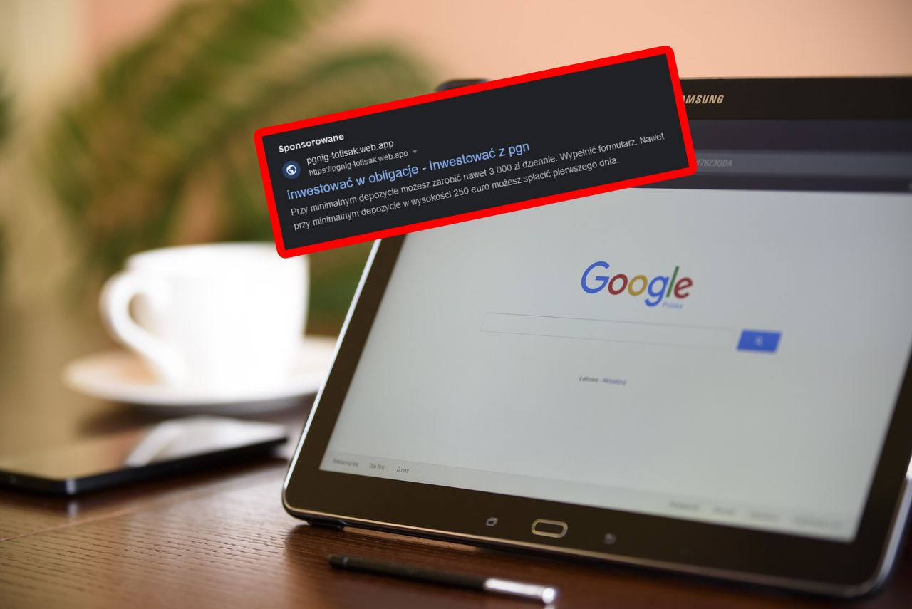 Niebezpieczna reklama w Google. Nawet najlepszy może się nabrać