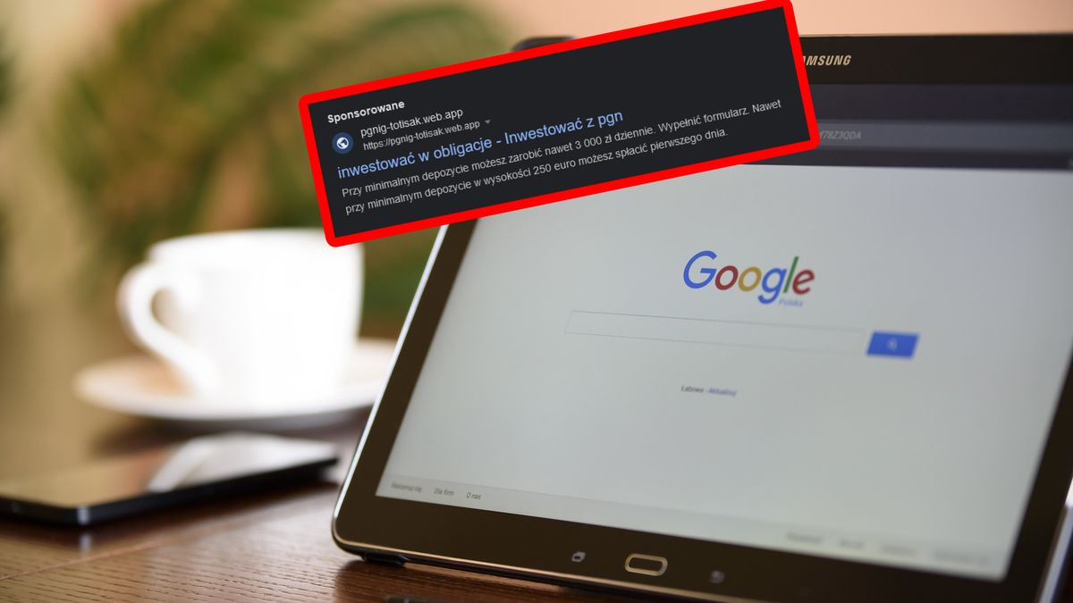 Oszustwo w reklamach Google