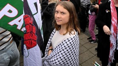 Eurowizja 2024. Greta Thunberg na antyizraelskich protestach