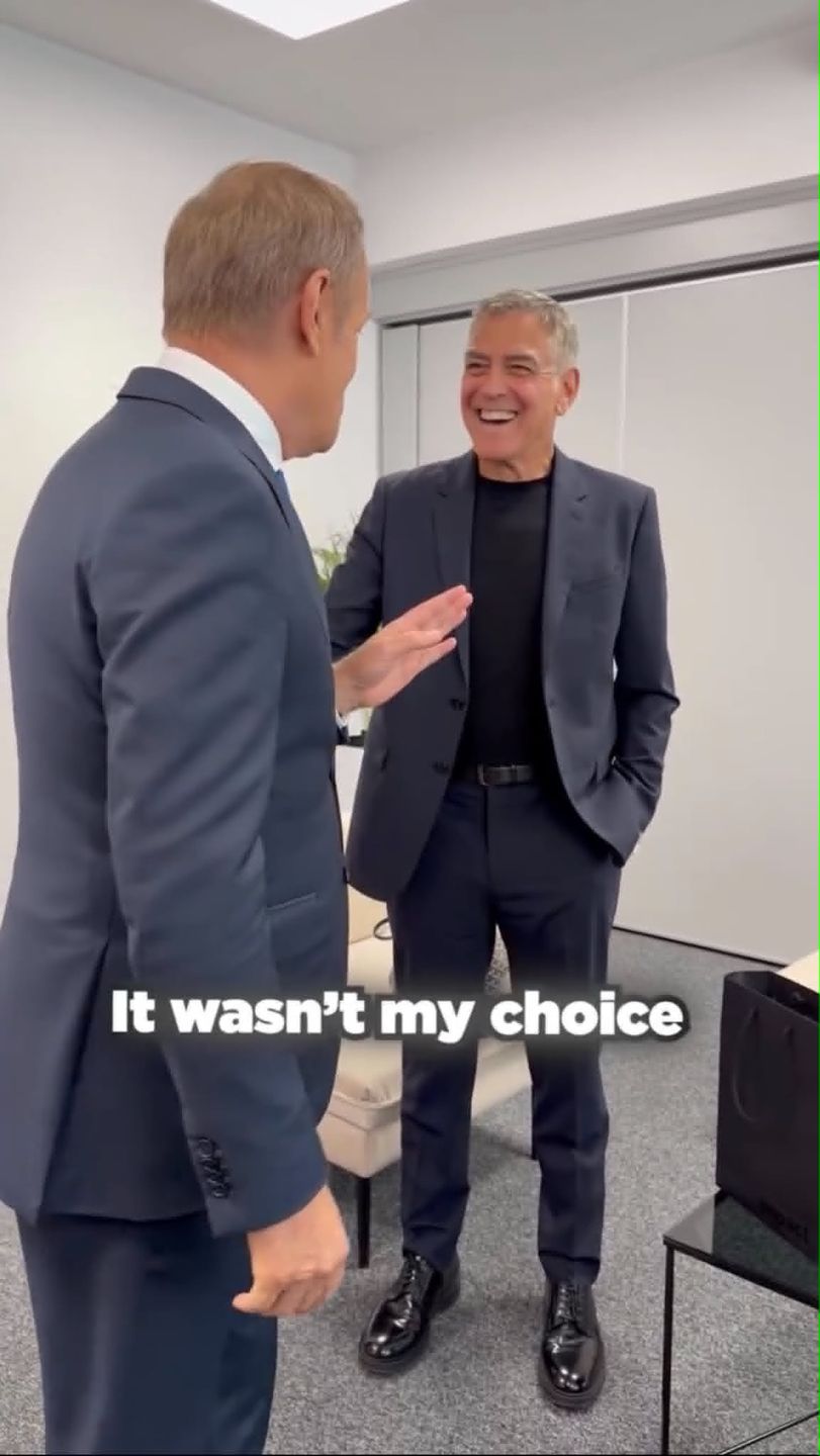 George Clooney, Donald Tusk