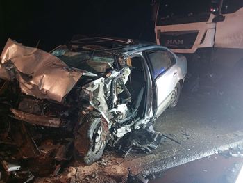 Morawy-Laski: Śmiertelne zderzenie osobówki i ciężarówki