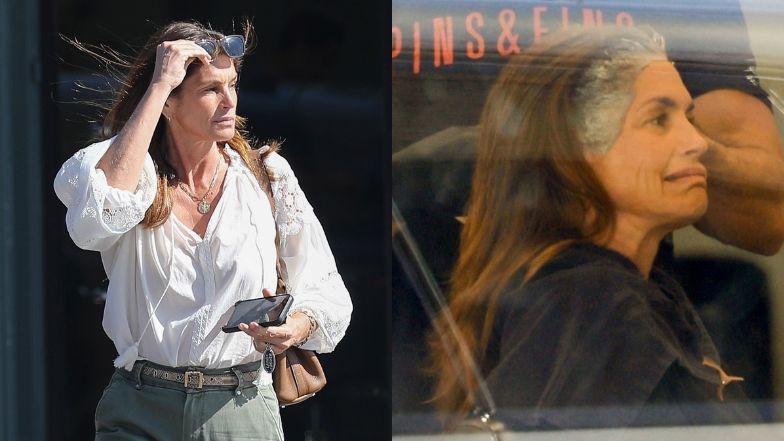 Naturalna Cindy Crawford podczas wizyty u fryzjera