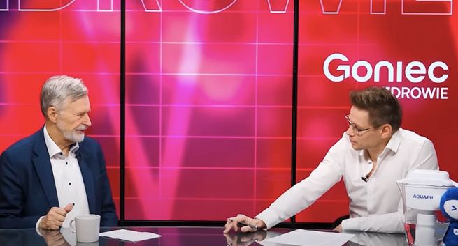 Były minister zdrowia współprowadzącym programu Gońca