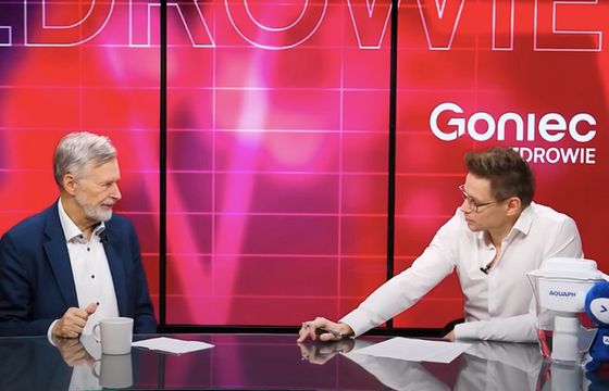 Były minister zdrowia współprowadzącym programu Gońca