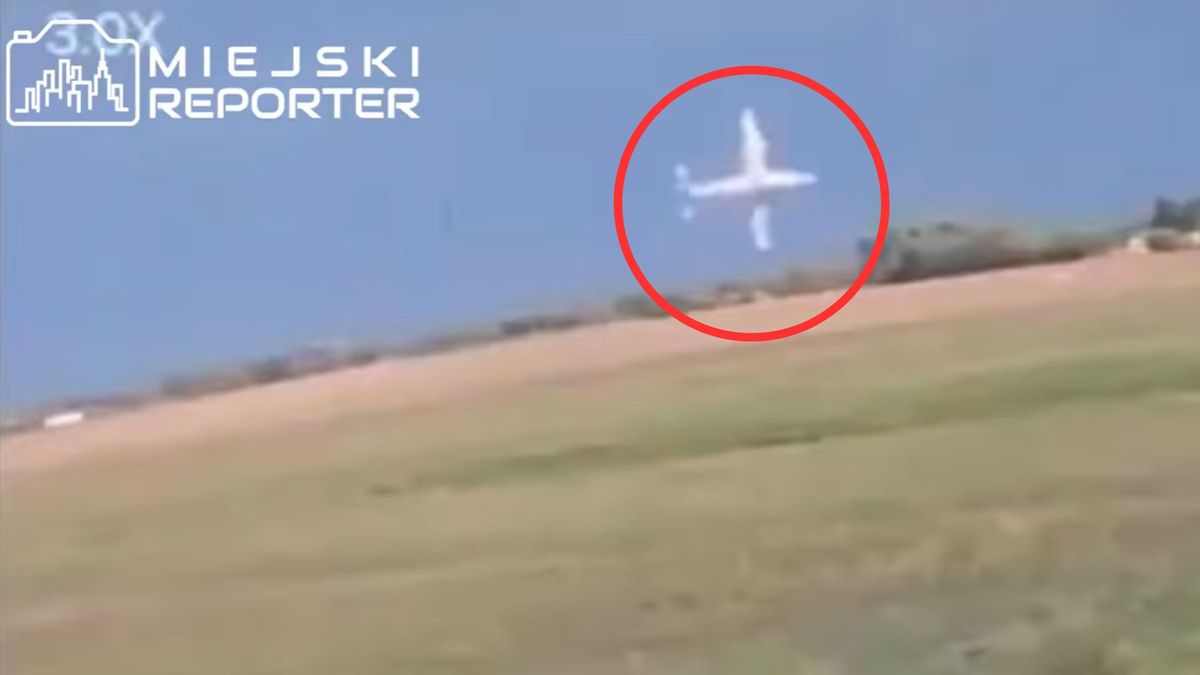 Kamera uchwyciła moment katastrofy w Chrcynnie 