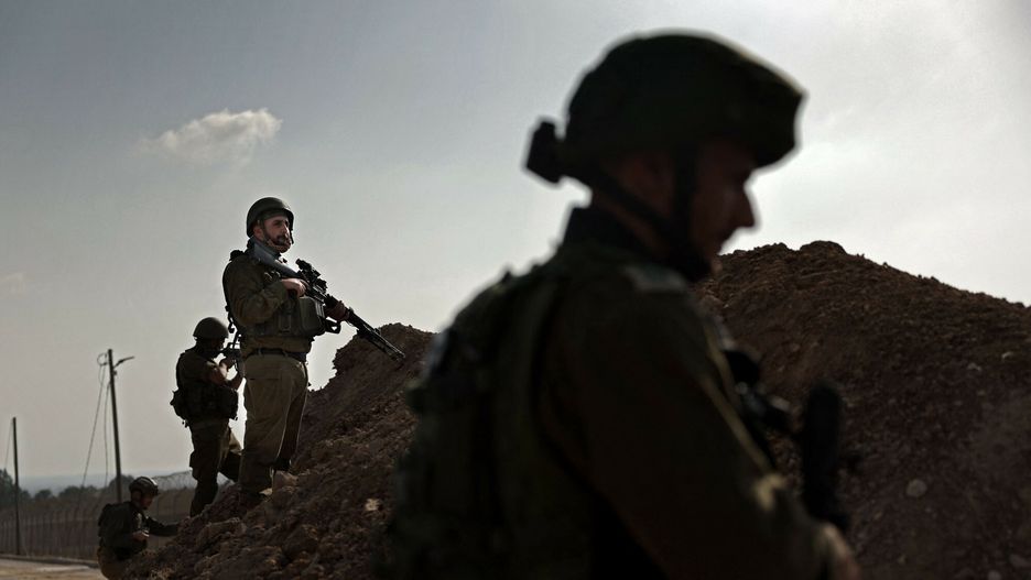 Temporary
In this picture taken during a media tour organised by the Israeli military on October 22, 2023, Israeli soldiers take a defensive position in Kibbutz Beeri along the border with the Gaza Strip, in the aftermath of a Palestinian militant attack on October 7. (Photo by Thomas COEX / AFP)
THOMAS COEX