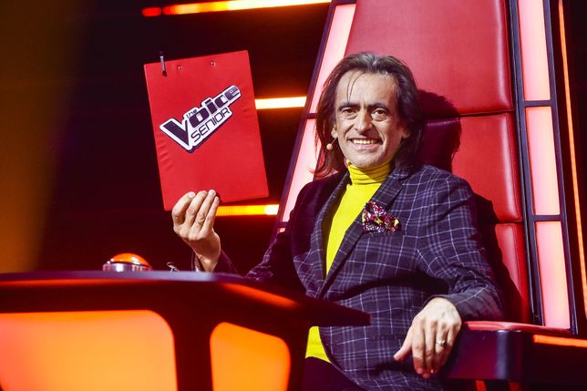 Witold Paszt na planie programu "The Voice Senior"