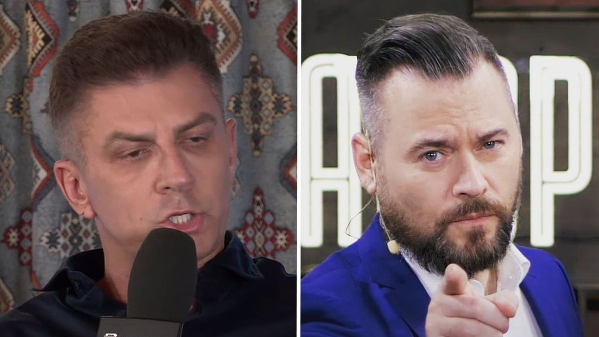 Na zdjęciu: Mateusz Borek i Krzysztof Stanowski