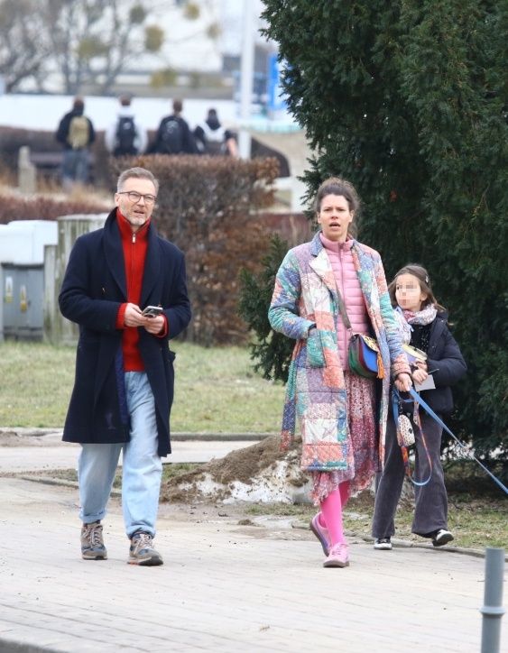 Krystian Wieczorek podczas rodzinnego wypadu na miasto