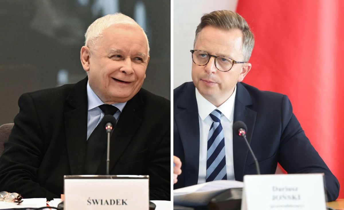 Jarosław Kaczyński zeznaje przed sejmową komisją śledczą ds. wyborów kopertowych. Komisji przewodniczy poseł KO Dariusz Joński