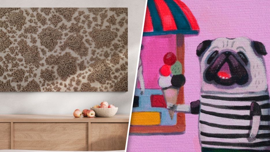 Prace Lobo Loco i Anny Wywiał na Targowisku Szuki w Warszawie