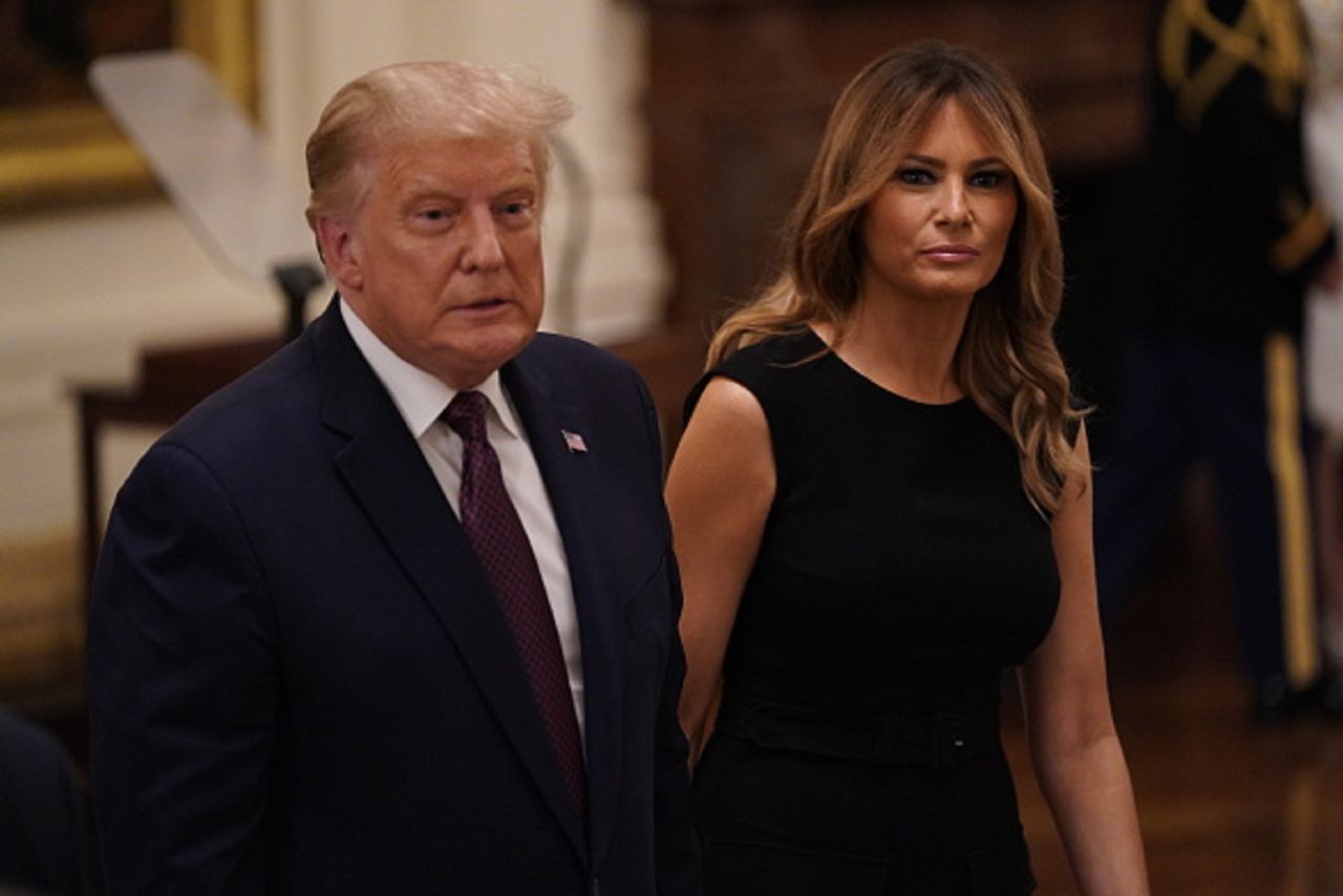 Valentine's Day sees Donald Trump express affection for Melania amidst her noticeable absence