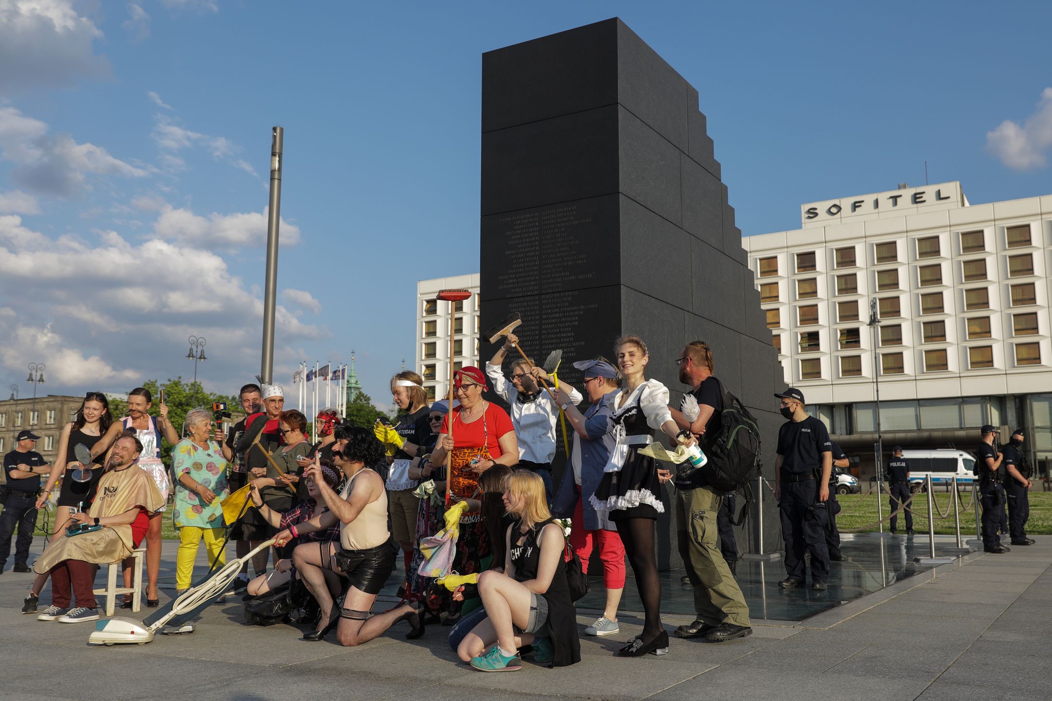 Happening pod Pomnikiem Smoleńskim 