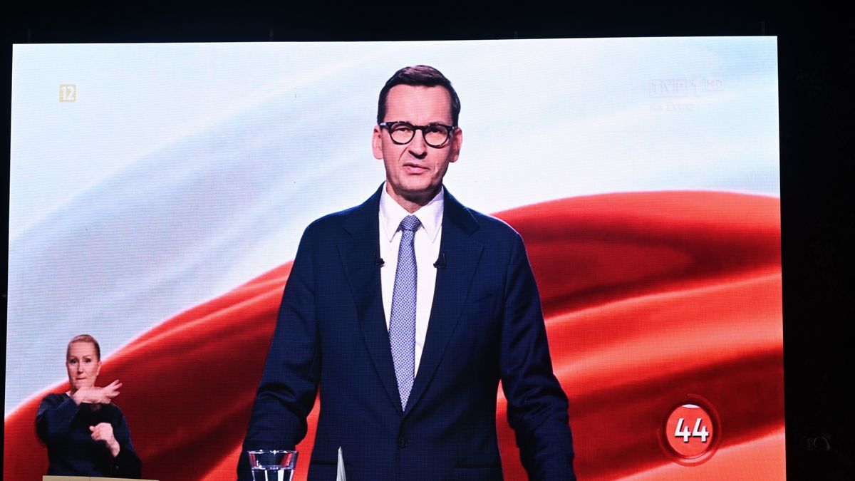 Mateusz Morawiecki na "debacie wyborczej 2023"