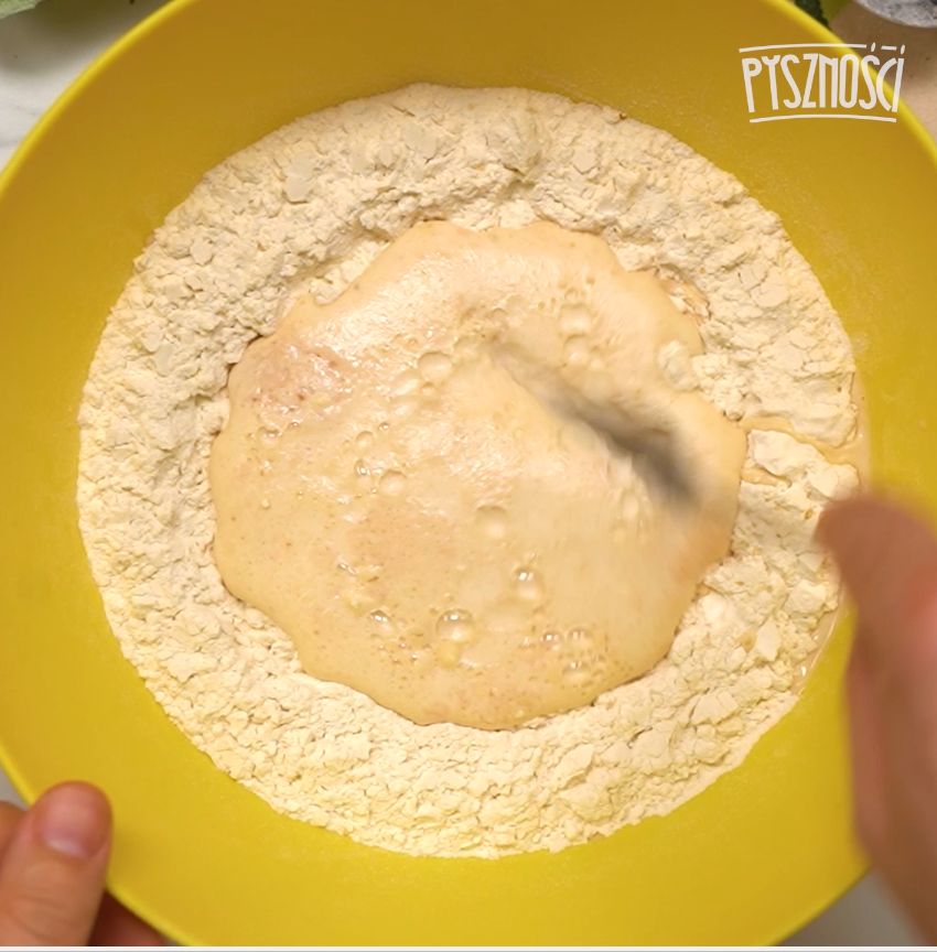 Dough ready for rising