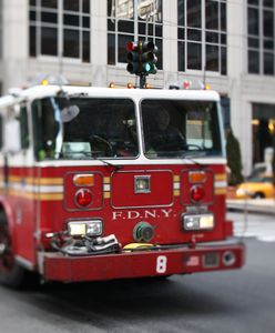 USA. Pożar budynku w Nowym Jorku