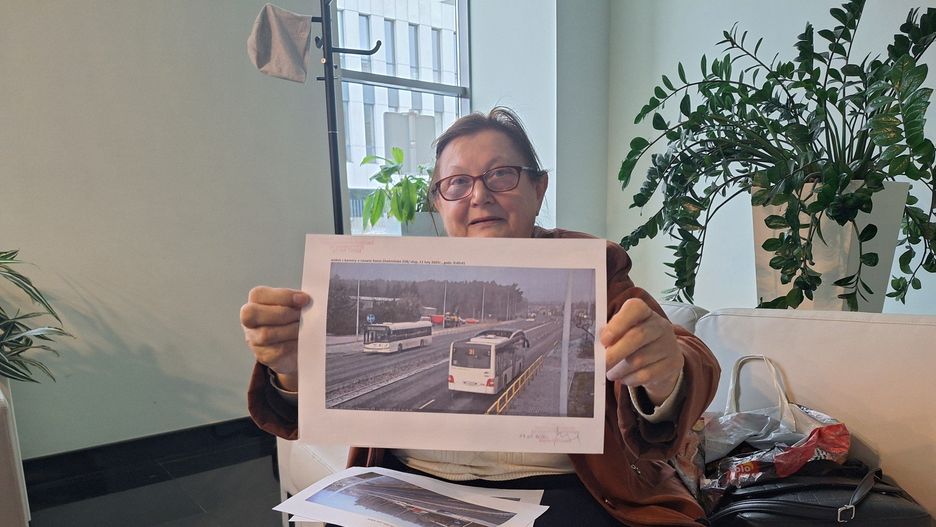 Pasażerka autobusu MZK Toruń