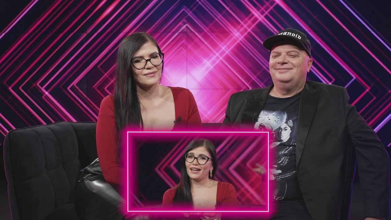 Krzysztof Skiba i jego żona Karolina w "Parometrze" 