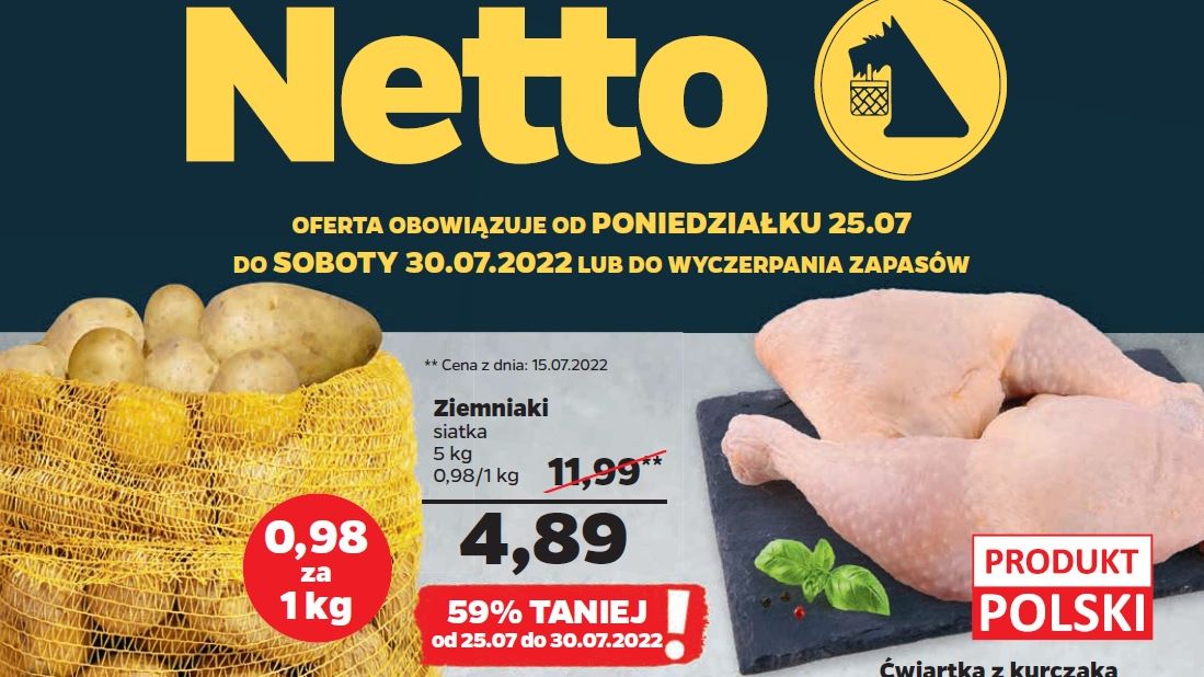 Netto gazetka od 25.07 22 - poniedziałku 25 lipca
