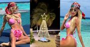 Święta na Malediwach według Julii Dybowskiej: dużo szampana, żelki na stole i sesje w bikini (ZDJĘCIA)
