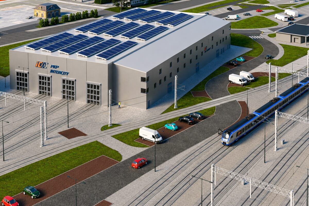 Nowa bocznica kolejowa Lublin Główny - wizualizacja