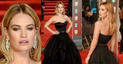 Elegancka Lily James na gali BAFTA
