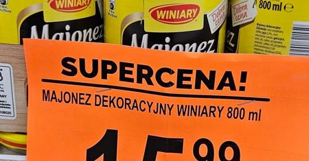 Zobaczył majonez w Biedronce. "Ludzie patrzą i nie dowierzają"