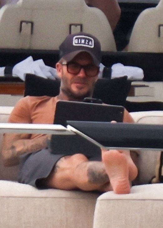 Beckhamowie na jachcie