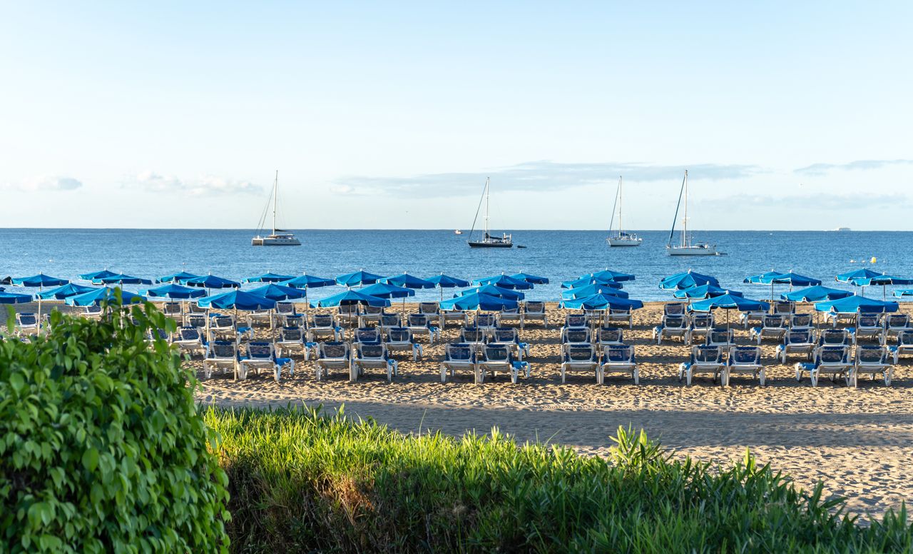 10 percent of sun loungers on the beaches around Los Cristianos have been destroyed in the Canary Islands.