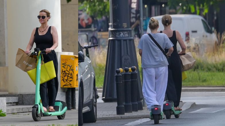 Monika Richardson z córką na mieście