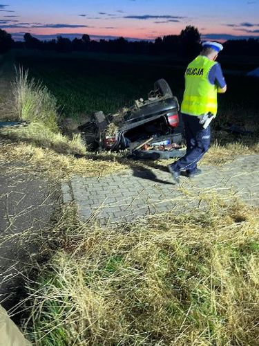 Wypadek nastolatków w Starej Krobii