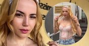 Marianna Schreiber w gorsecie szokuje pod ambasadą. Internet nie ma krzty litości