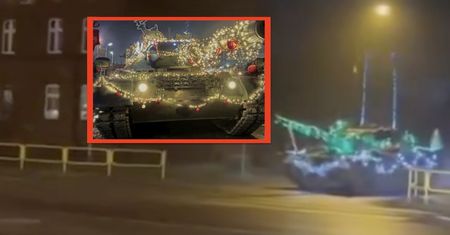 Świąteczny kamuflaż. Niecodzienny widok na ulicach Zabrza