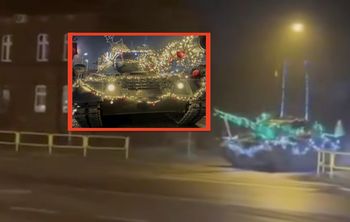 Świąteczny kamuflaż. Niecodzienny widok na ulicach Zabrza