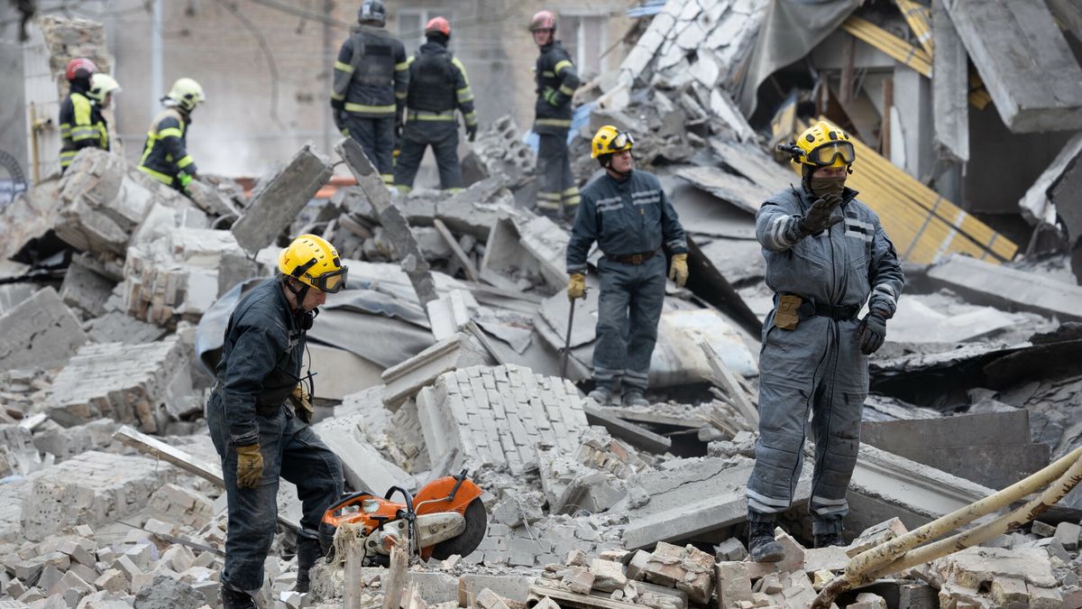 Zniszczenia w Kijowie