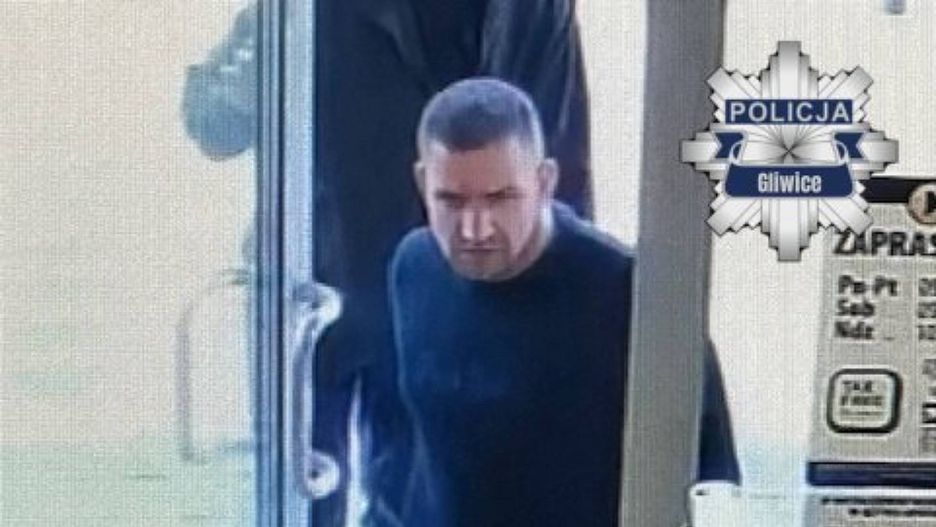 Wizerunek mężczyzny podejrzewanego o dokonanie kradzieży