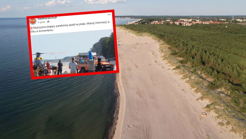 Wypadek na plaży