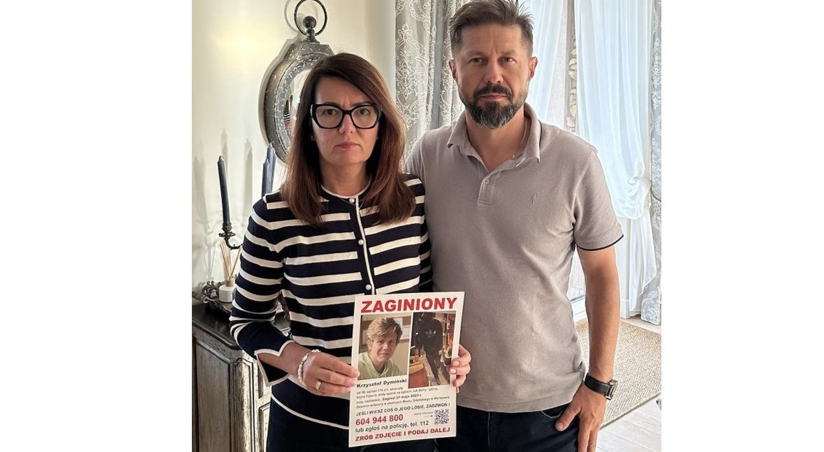 Agnieszka i Daniel Dymińscy od 10 miesięcy żyją poszukiwaniami syna.