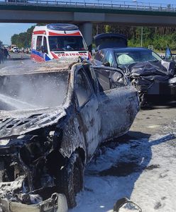 Tragedia na S8. Kobieta spłonęła w samochodzie