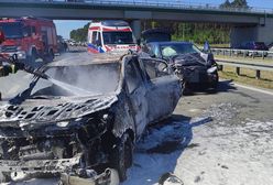 Tragedia na S8. Kobieta spłonęła w samochodzie